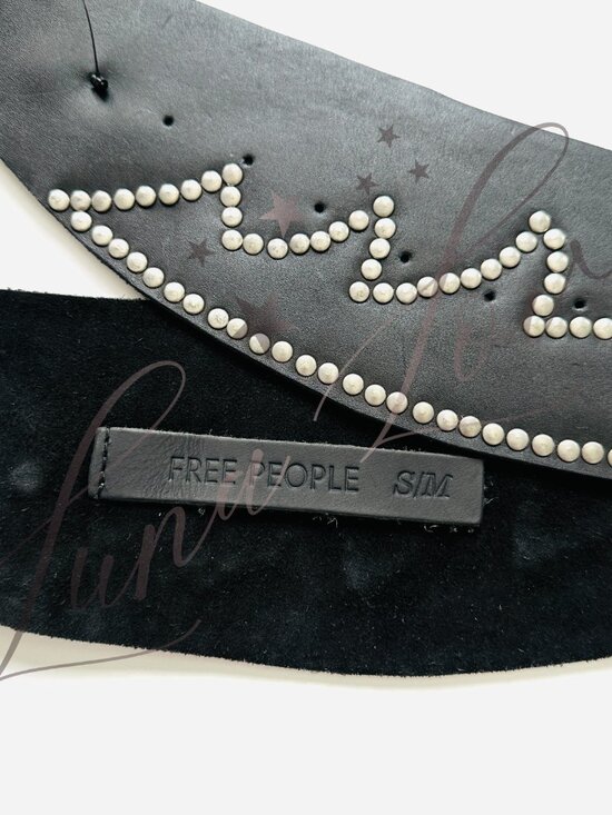 FREE PEOPLE Adorn Waist Belt In Black (size S/M) NWT main image 4